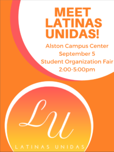 Meet Latinas Unidas Club Fair Flyer